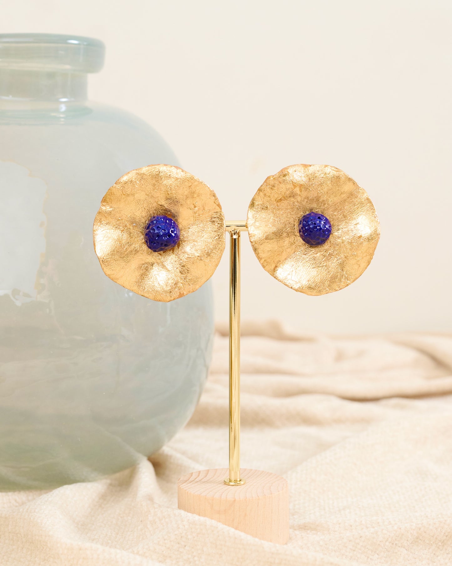 Ophelia Gold Leaf Blue - · Alexandra Barcelona ·
